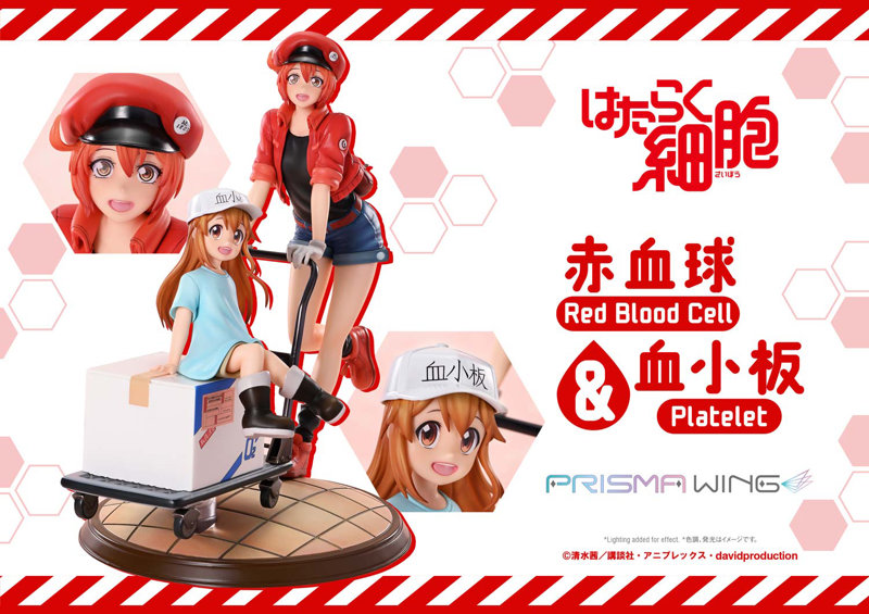 PRISMA WINGはたらく細胞！！ 赤血球＆血小板 Non Scale 完成品フィギュア